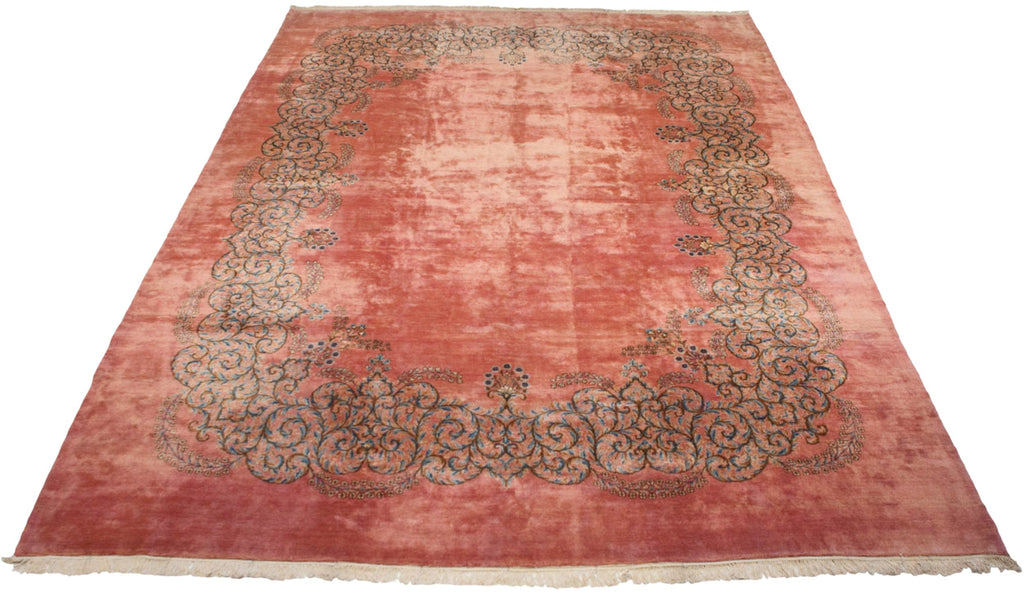 12x17.5 Vintage Fine Kerman Carpet