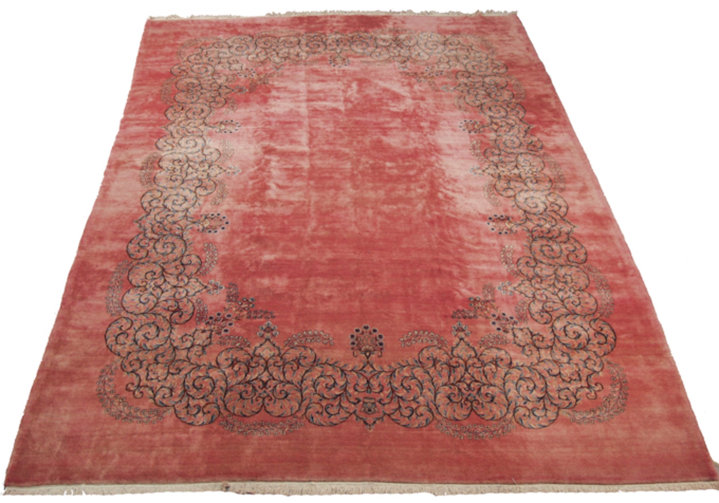 12x17.5 Vintage Fine Kerman Carpet