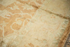 10x14 Vintage Gold Wash Indian Oushak Design Carpet