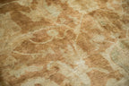 10x14 Vintage Gold Wash Indian Oushak Design Carpet