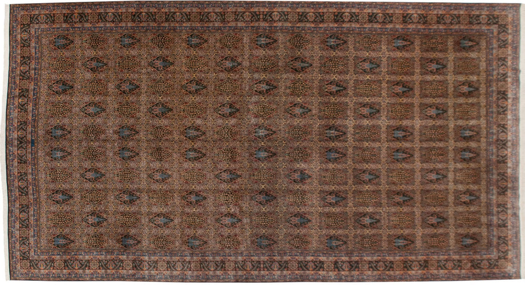 12x21.5 Vintage Bulgarian Tabriz Design Carpet