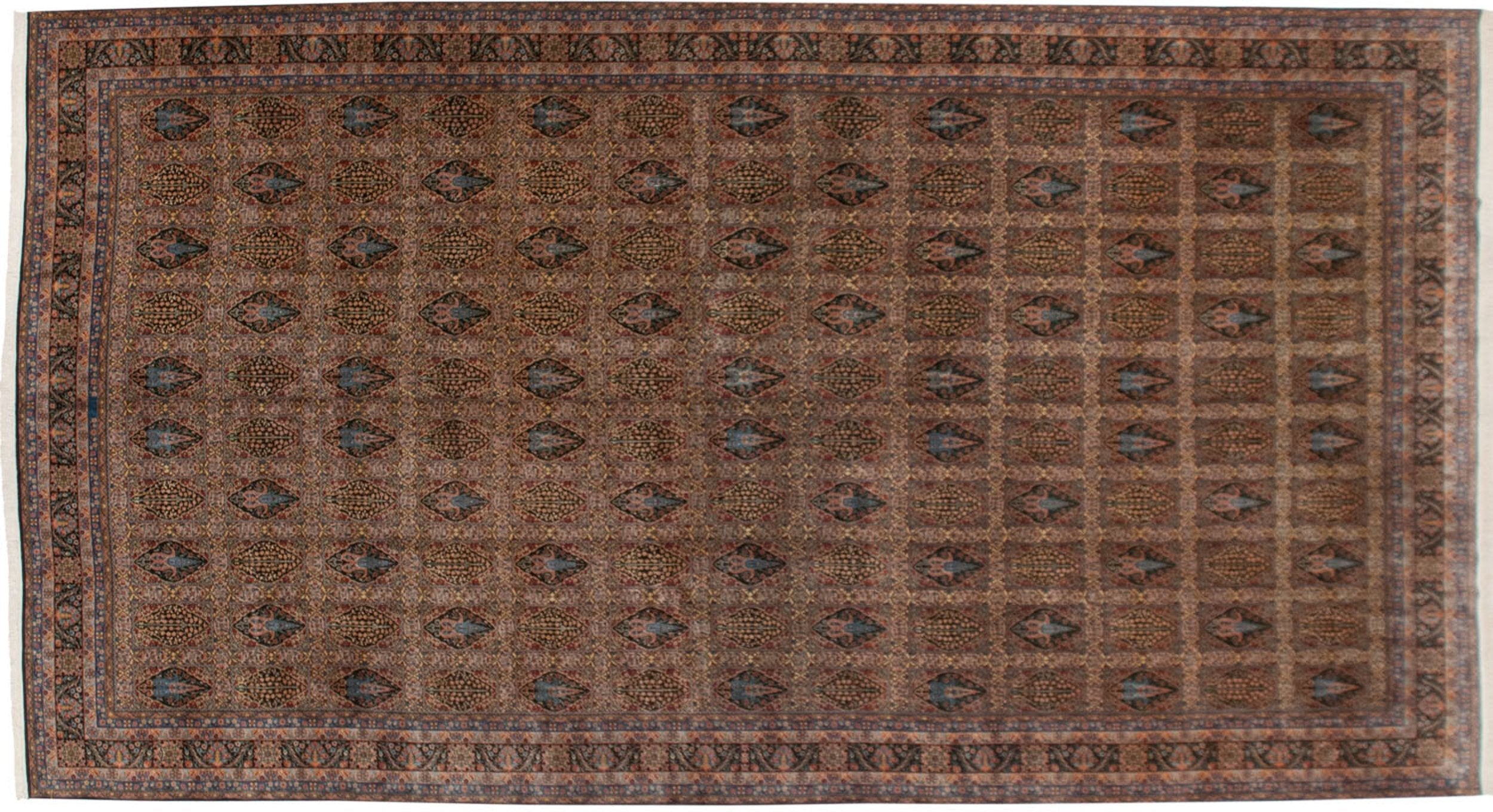 12x21.5 Vintage Bulgarian Tabriz Design Carpet