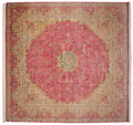 12x12.5 Vintage Bulgarian Kerman Design Square Carpet