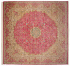 12x12.5 Vintage Bulgarian Kerman Design Square Carpet