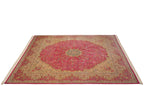 12x12.5 Vintage Bulgarian Kerman Design Square Carpet