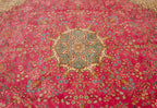 12x12.5 Vintage Bulgarian Kerman Design Square Carpet