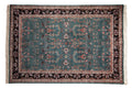 6x9 Vintage Indian Mohajeran Sarouk Design Carpet