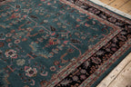 6x9 Vintage Indian Mohajeran Sarouk Design Carpet