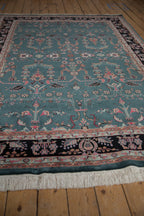 6x9 Vintage Indian Mohajeran Sarouk Design Carpet