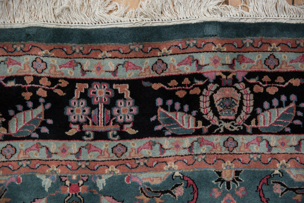6x9 Vintage Indian Mohajeran Sarouk Design Carpet