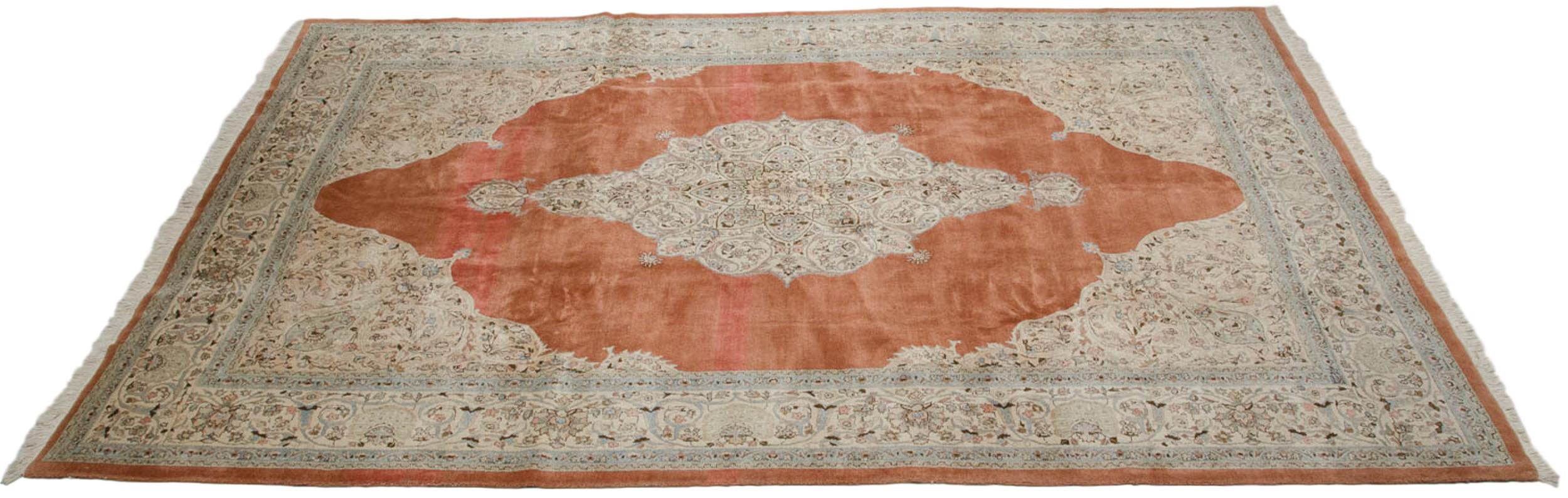 9.5x14.5 Vintage Tabriz Carpet