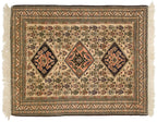 4.5x5.5 Vintage Ardebil Square Rug