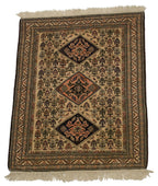 4.5x5.5 Vintage Ardebil Square Rug