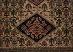 4.5x5.5 Vintage Ardebil Square Rug