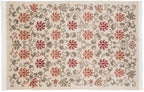 6x9 Vintage Indian Arts And Crafts Design Carpet