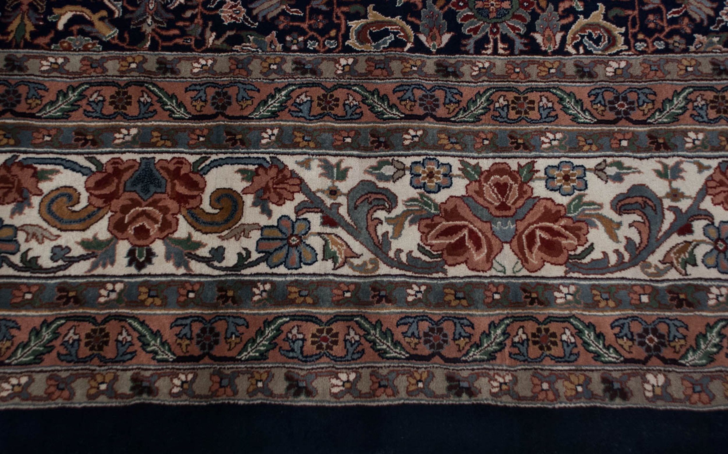 11.5x18 Vintage Indian Bijar Design Carpet