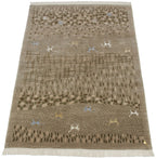6x9 New Indian Folk Art Design Carpet