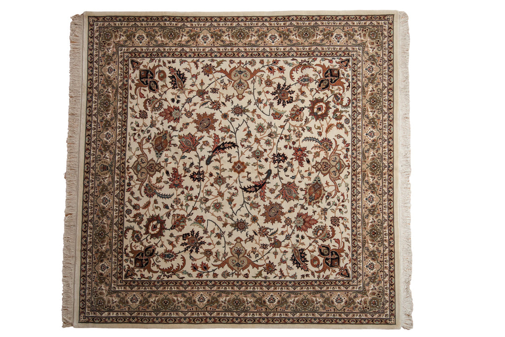 8x8 New Indian Isfahan Design Square Carpet