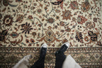 8x8 New Indian Isfahan Design Square Carpet