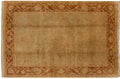 6x9 New Gold Wash Indian Oushak Design Carpet