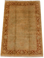 6x9 New Gold Wash Indian Oushak Design Carpet