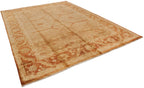 10x13.5 New Gold Wash Indian Oushak Design Carpet