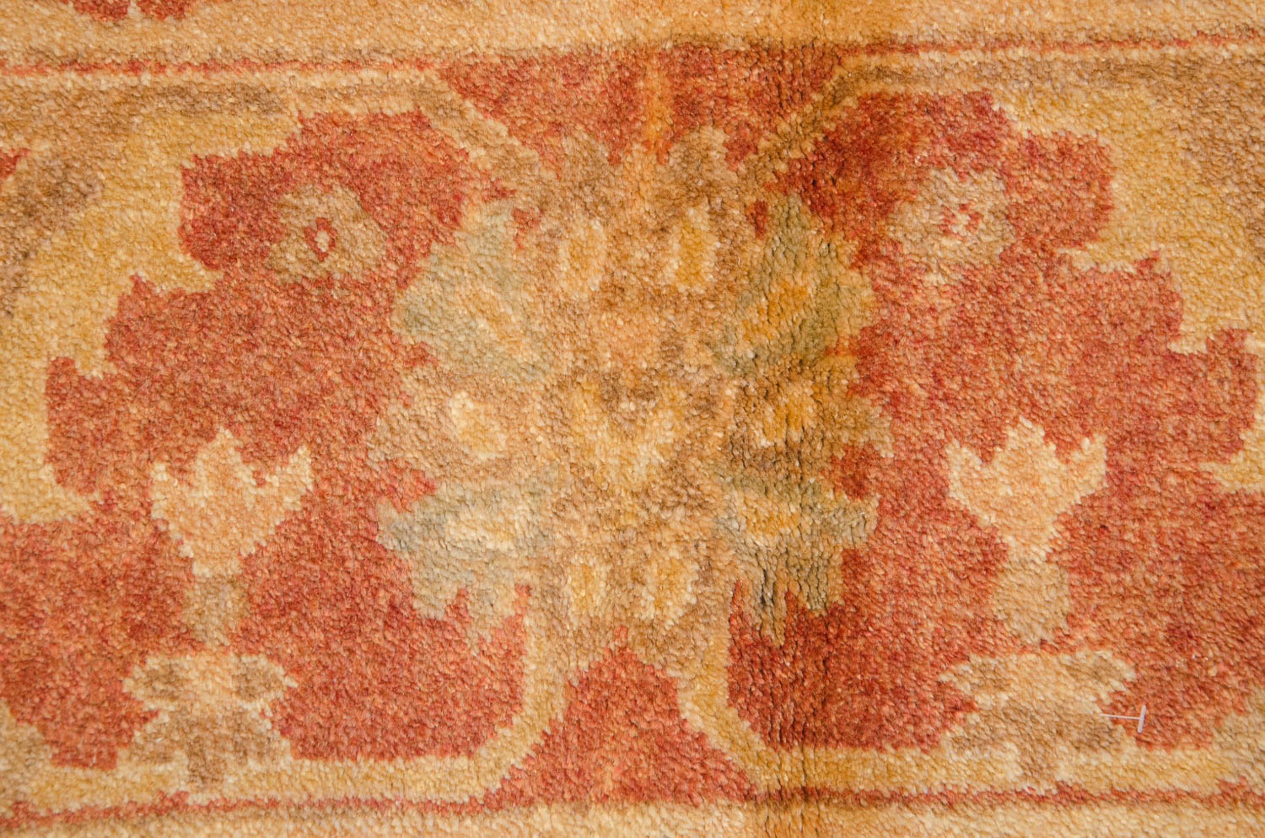 8x10 New Gold Wash Indian Oushak Design Carpet