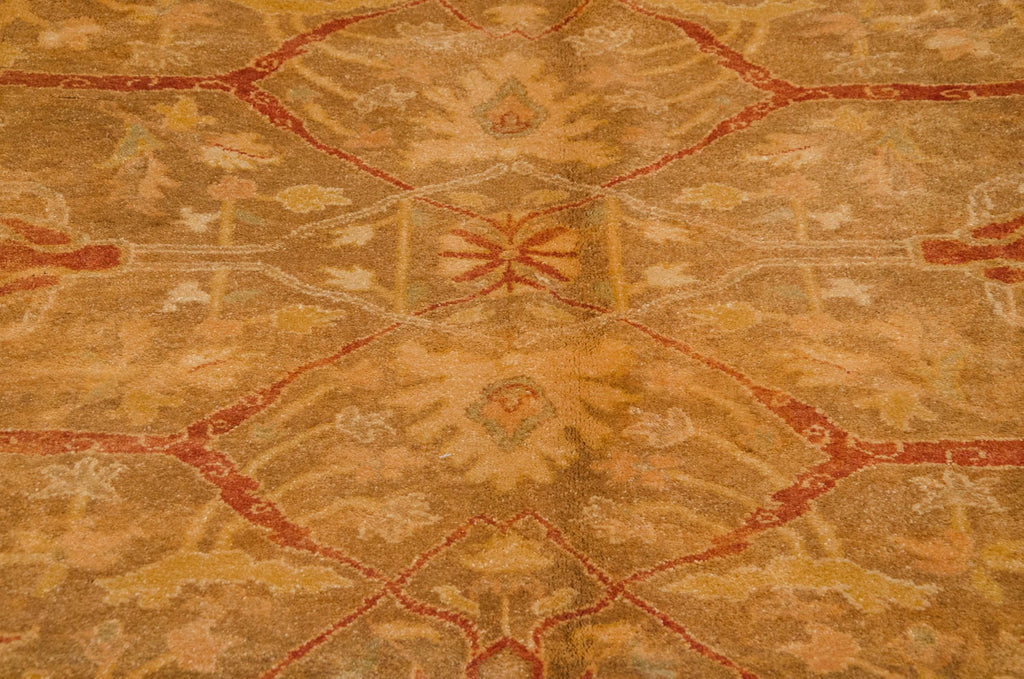 8x10 New Gold Wash Indian Oushak Design Carpet