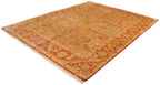 8x10 New Gold Wash Indian Oushak Design Carpet