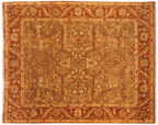 8x10 New Gold Wash Indian Oushak Design Carpet