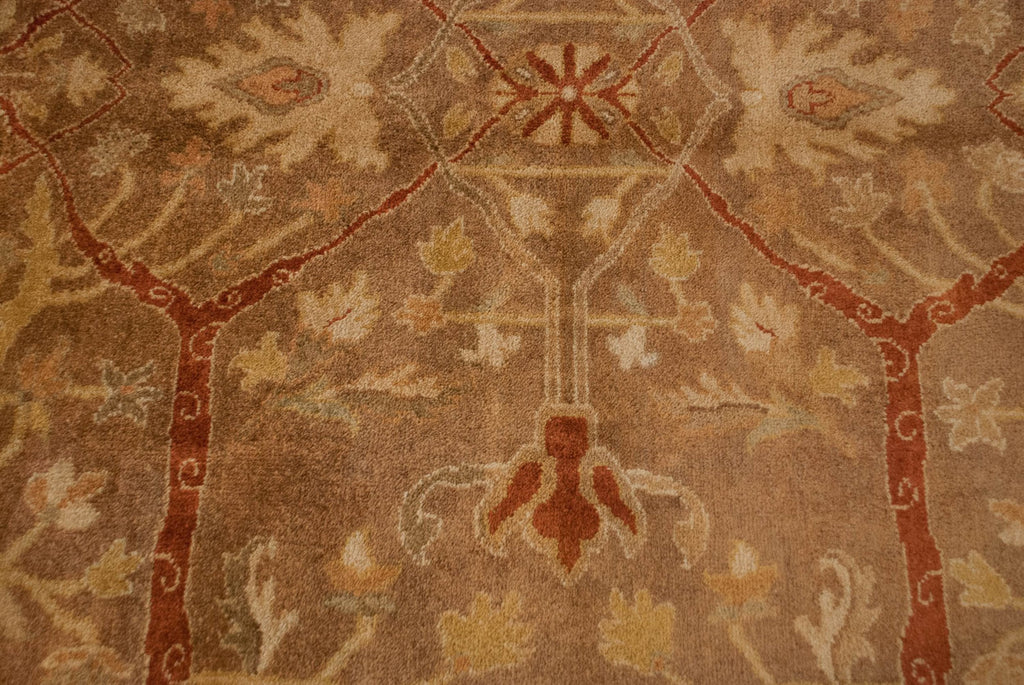 8x10 New Gold Wash Indian Oushak Design Carpet