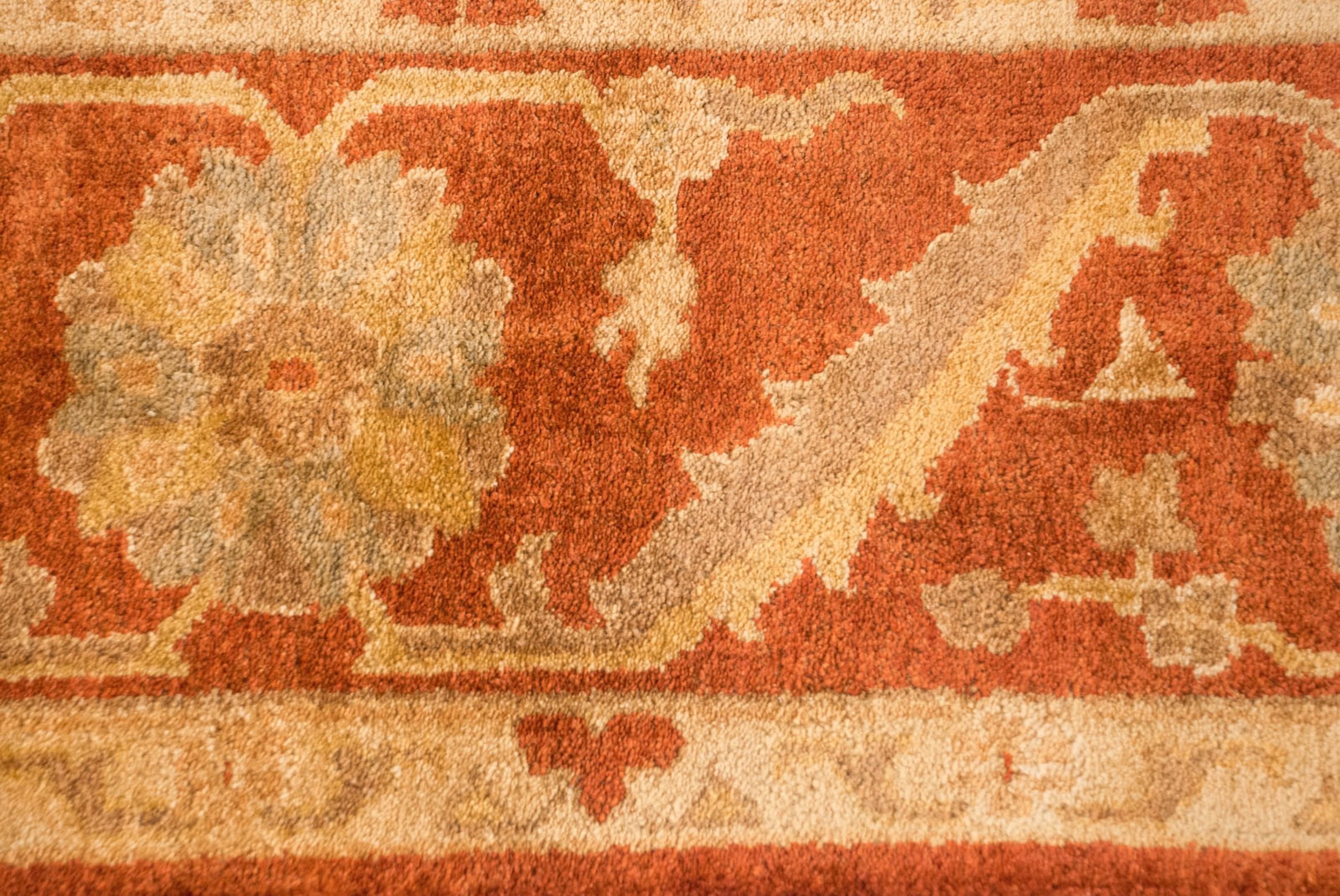 8.5x11.5 New Gold Wash Indian Oushak Design Carpet