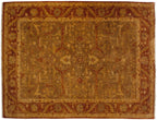 10x13.5 New Gold Wash Indian Oushak Design Carpet