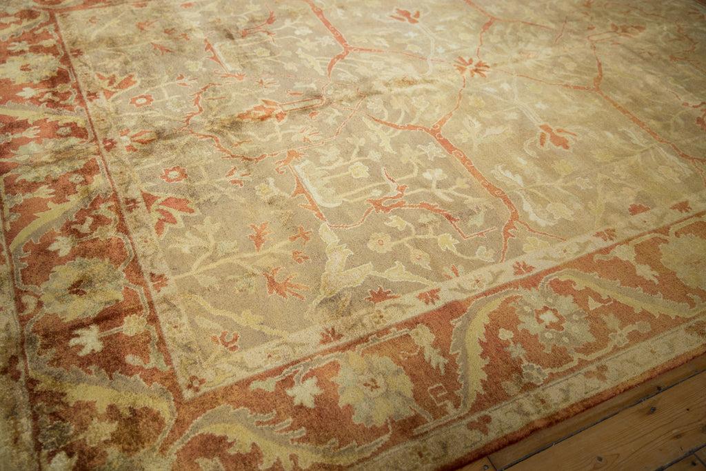8.5x11.5 New Gold Wash Indian Oushak Design Carpet