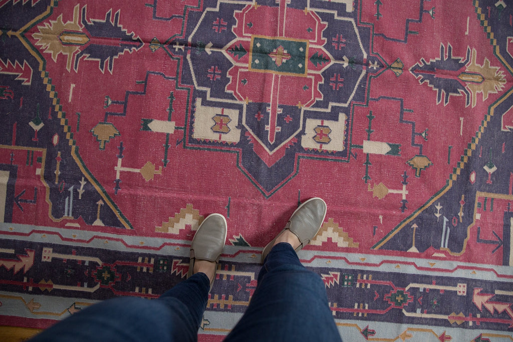 6x9 Vintage Stone Wash Dhurrie Carpet