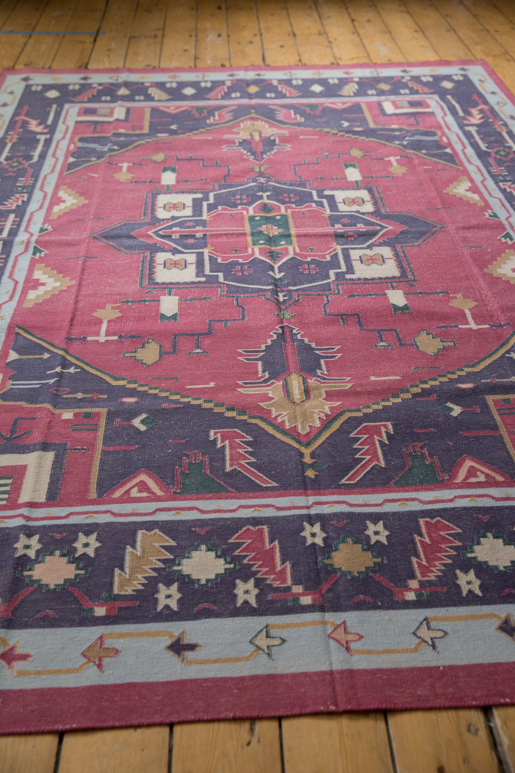6x9 Vintage Stone Wash Dhurrie Carpet