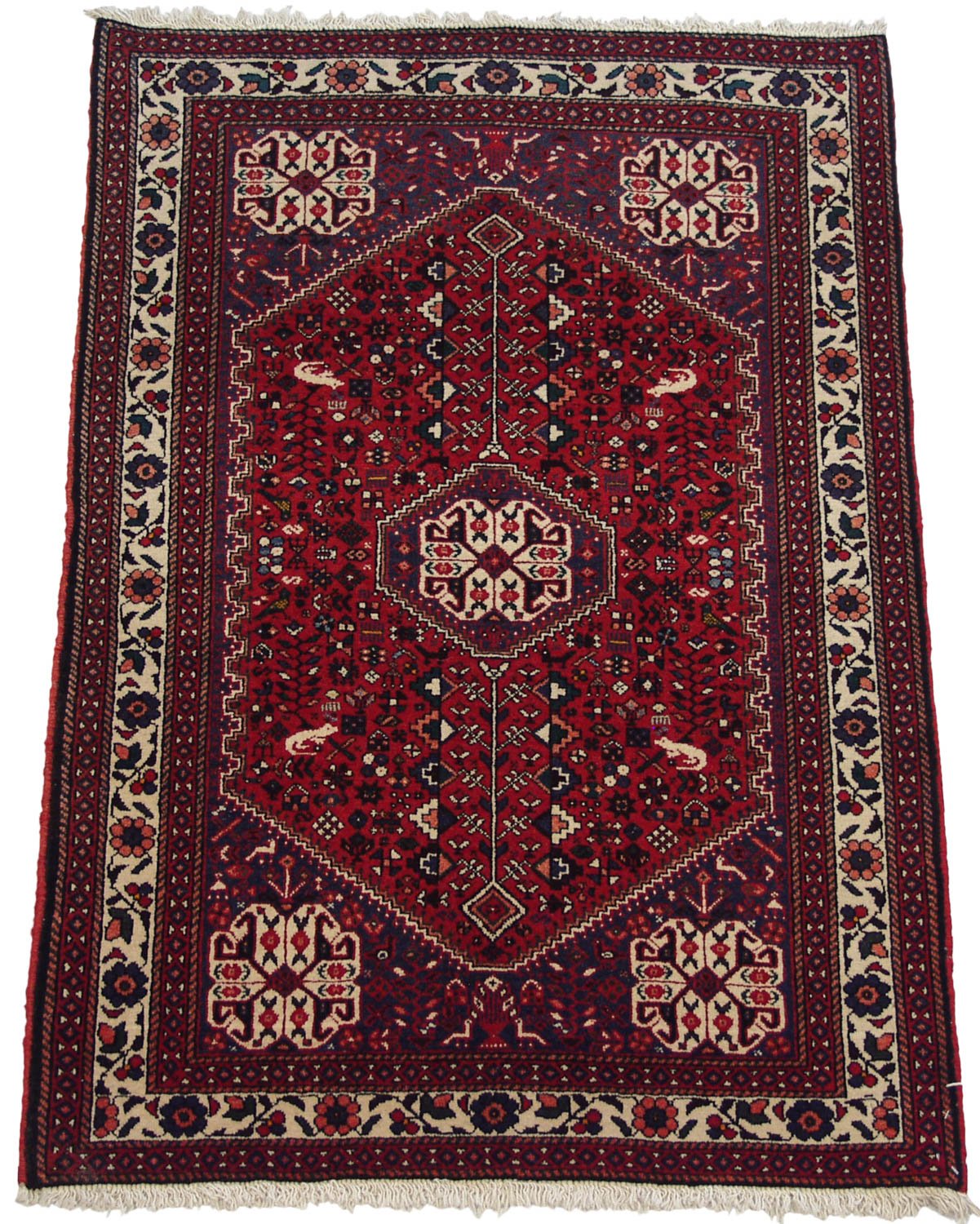 3.5x5 Vintage Abadeh Rug