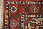 6x9.5 Vintage Indian Heriz Design Carpet