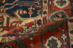 6x9.5 Vintage Indian Heriz Design Carpet