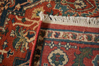 6x9.5 Vintage Indian Heriz Design Carpet