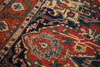 6x9.5 Vintage Indian Heriz Design Carpet