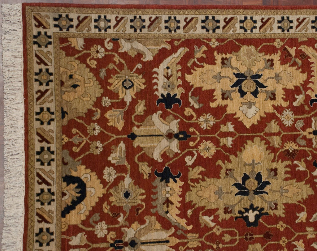 8x10 Vintage Armenian Sultanabad Design Carpet