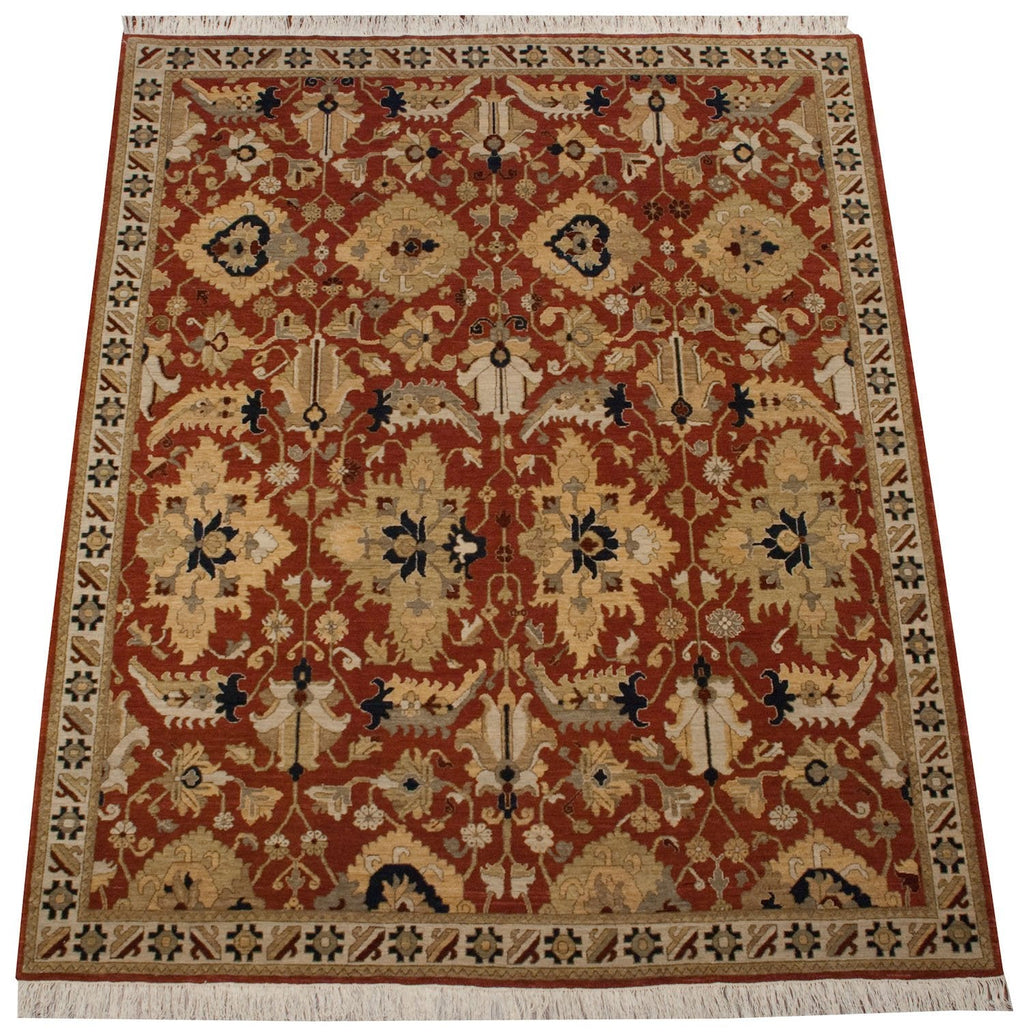 8x10 Vintage Armenian Sultanabad Design Carpet