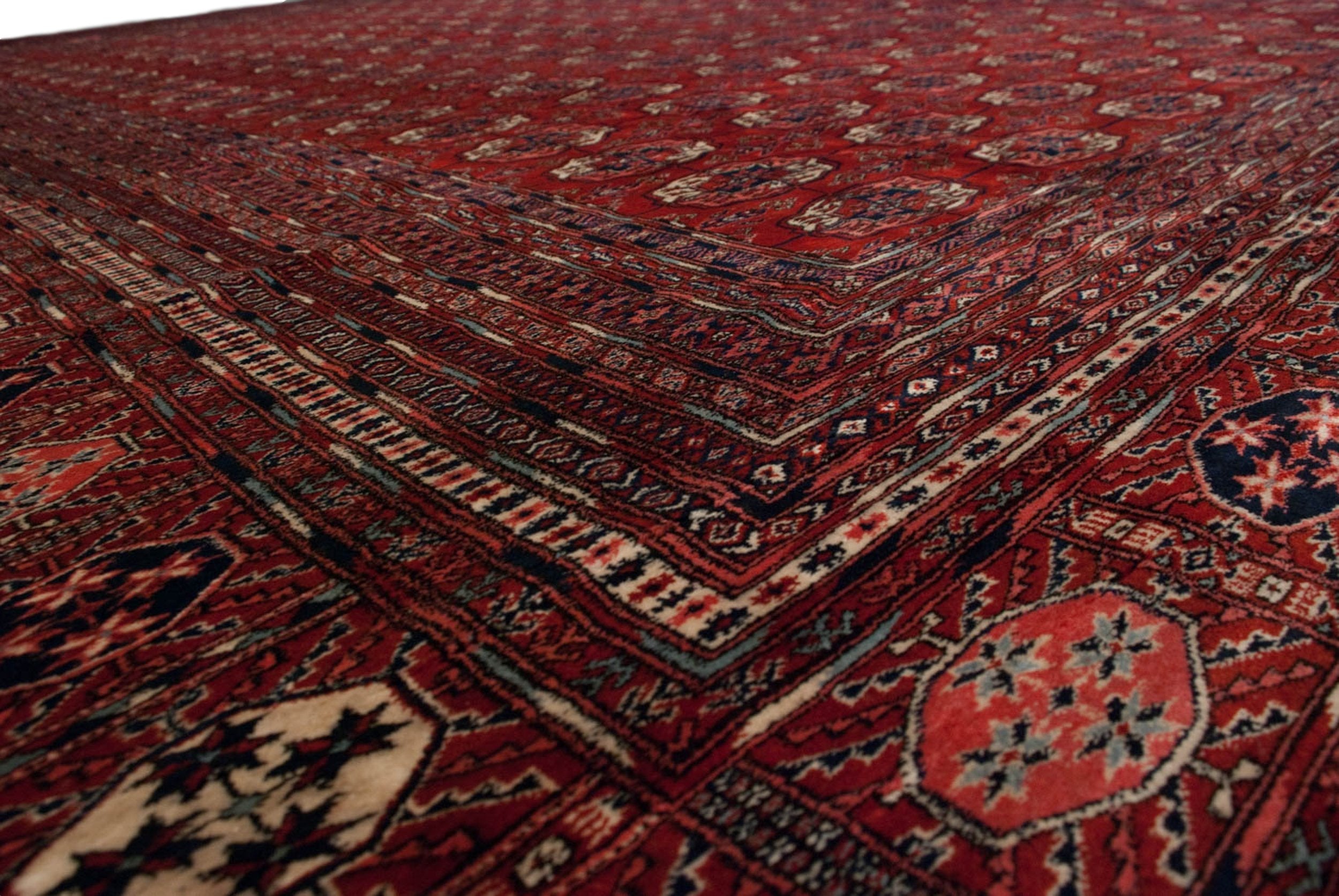 13x17.5 Vintage Fine Bokhara Carpet