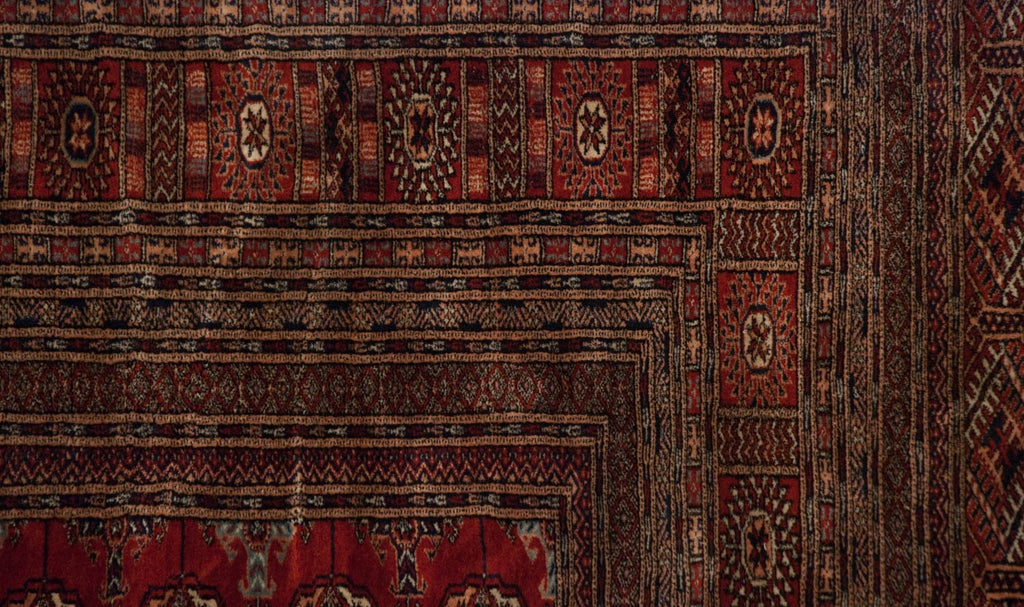 12x12.5 Vintage Fine Bokhara Square Carpet