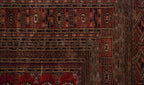 12x12.5 Vintage Fine Bokhara Square Carpet