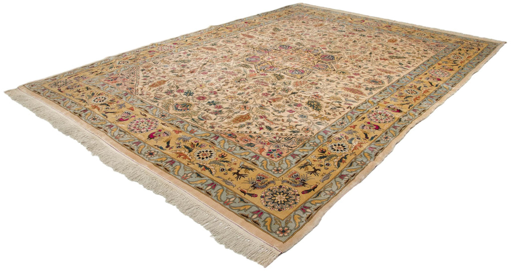 10x13.5 Vintage Fine Bulgarian Isfahan Design Carpet