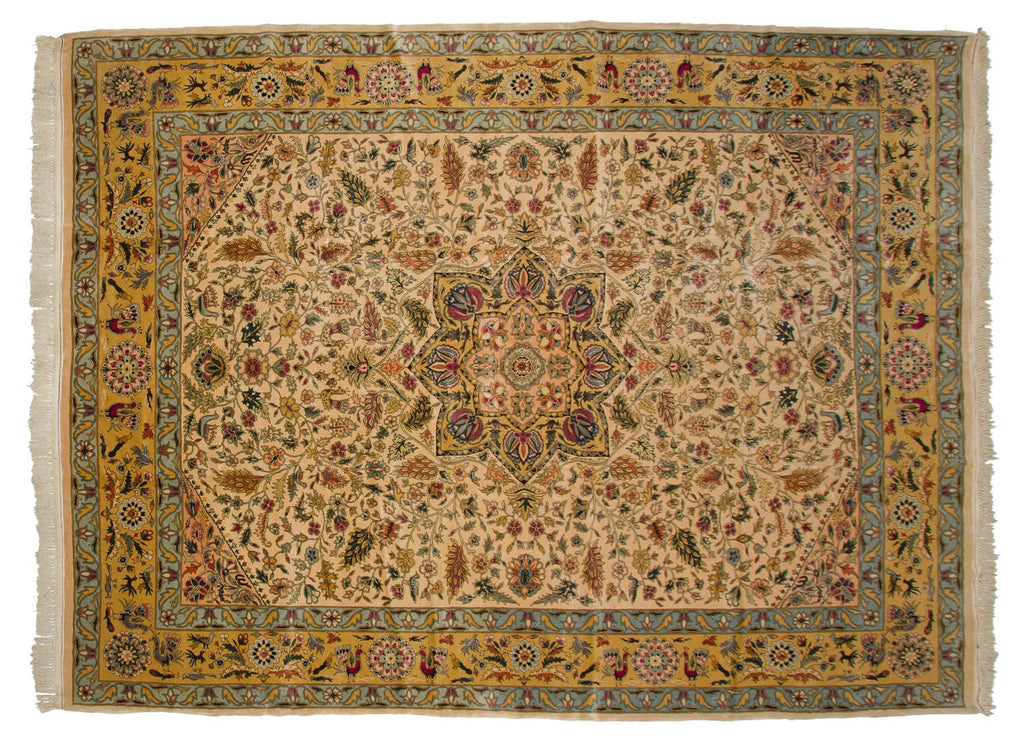 10x13.5 Vintage Fine Bulgarian Isfahan Design Carpet