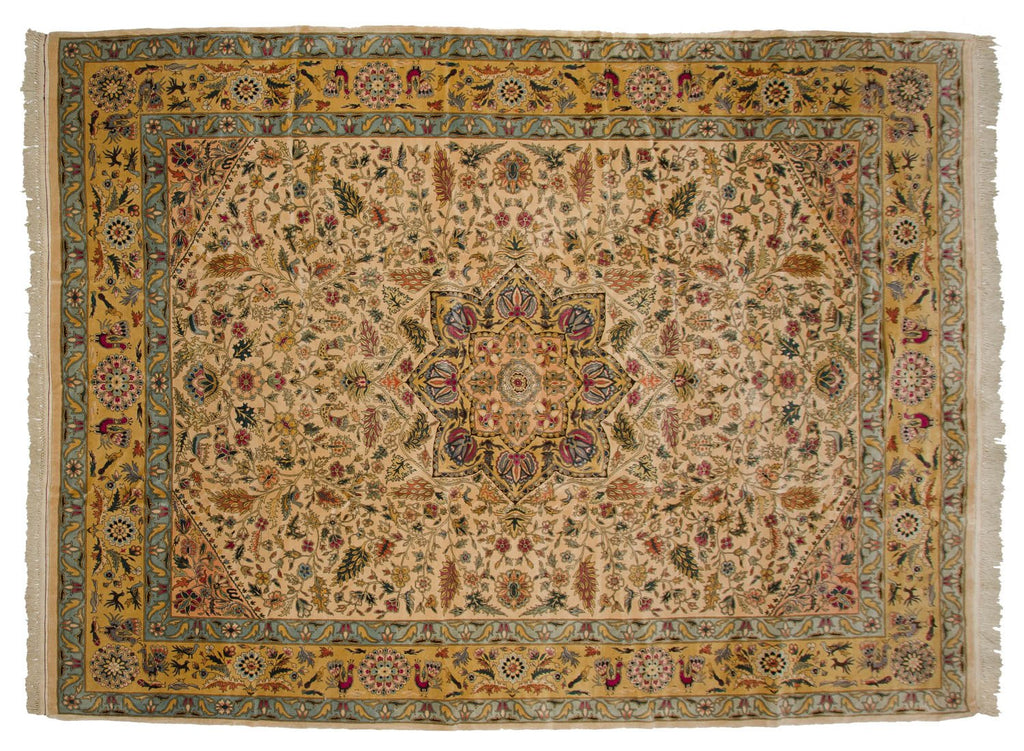 10x13.5 Vintage Fine Bulgarian Isfahan Design Carpet