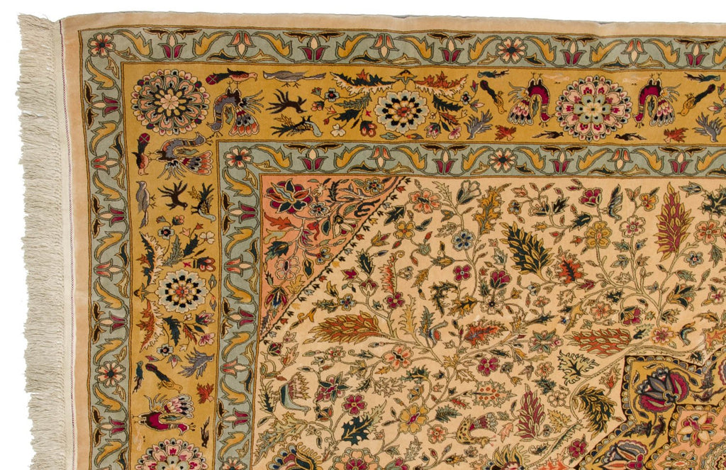 10x13.5 Vintage Fine Bulgarian Isfahan Design Carpet